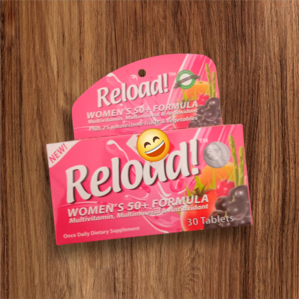 Reload Women's formula 50+ (plus) With Cranberry : (Health & Vitality) - High quality Women's vitamins/food supplements good for the overall wellbeing of women Age 50 years and above. Helps boost energy, Relieves post menopausal symptoms, boost immunity and Skin Glow. Buy Now and get 20% discount off + FREE Delivery anywhere in Lagos.