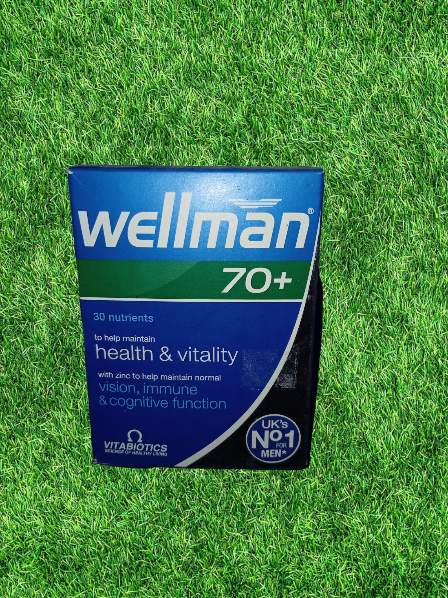 Wellman 70+ (plus) (Health & Vitality) - UK's No 1 Men's vitamins/food supplements good for the overall wellbeing of men, boost energy, immunity, skin, testosterone and heart health.