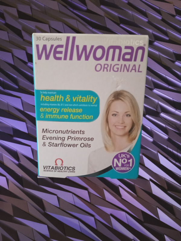 `Wellwoman Original With Evening Primerose (Health & Vitality) - Buy UK's No. 1 Women's vitamins/food supplements good for the overall wellbeing of women, boost energy, Relieves stress, boost immunity, skin and hormonal balance. Buy Now and get 20% discount off + FREE Delivery anywhere in Lagos.